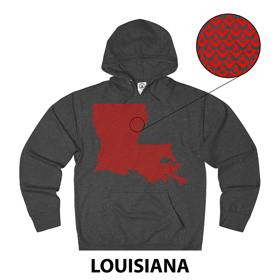 Masonic Hoodie - LOUISIANA State - Bricks Masons
