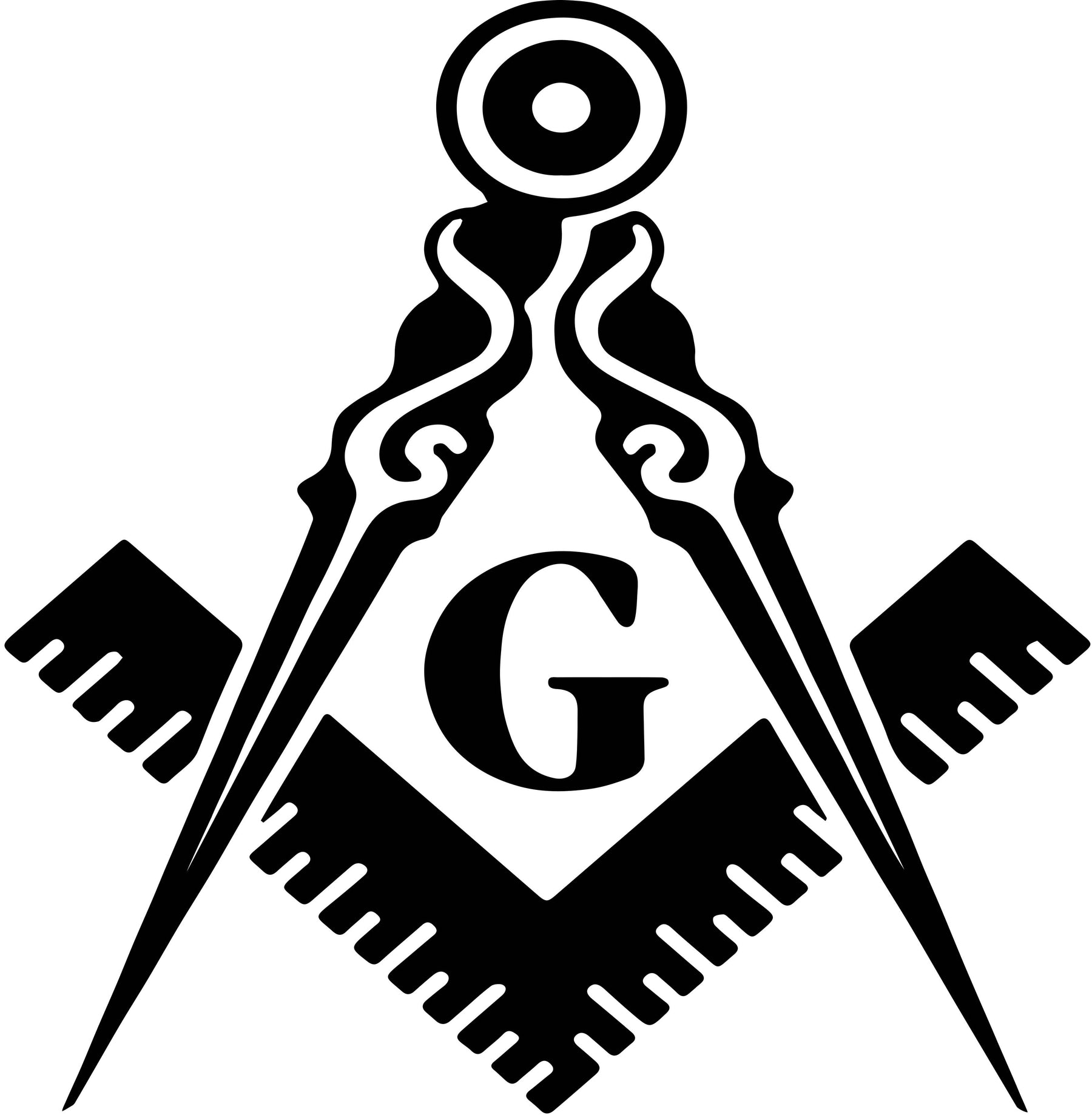 Master Mason Blue Lodge Champagne Flute - 2 Pieces Set - Bricks Masons