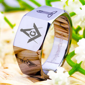 Master Mason Blue Lodge Ring - Various Sizes - Bricks Masons