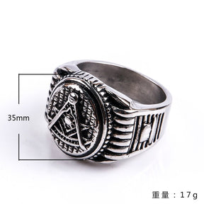 Past Master Blue Lodge Ring - Silver - Bricks Masons