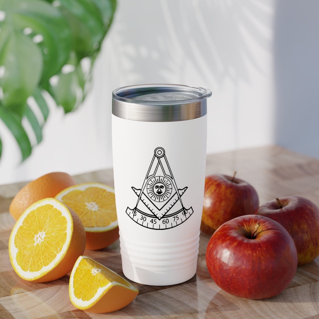 Past Master Blue Lodge California Regulation Ringneck Tumbler - Various Colors 20oz - Bricks Masons
