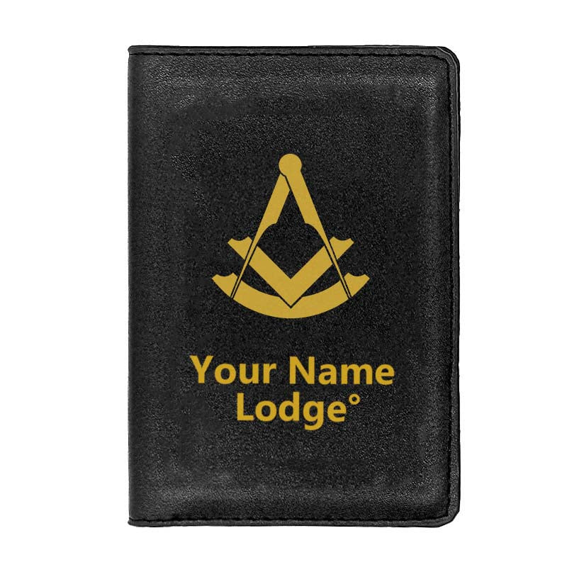 Past Master Blue Lodge Wallet - Black & Brown - Bricks Masons