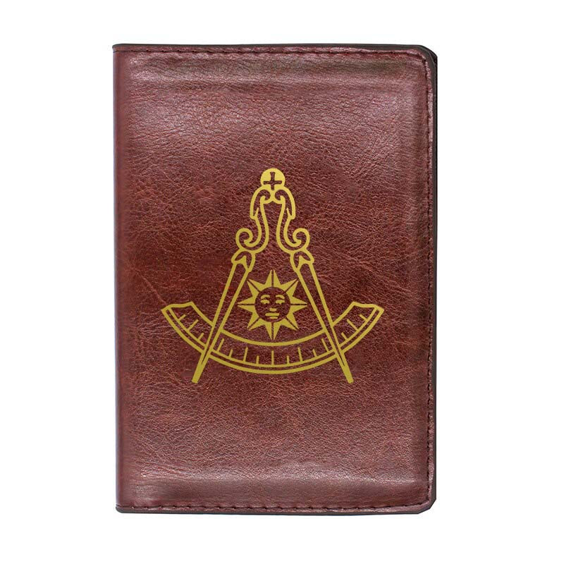 Past Master Blue Lodge California Regulation Wallet - Black & Brown - Bricks Masons