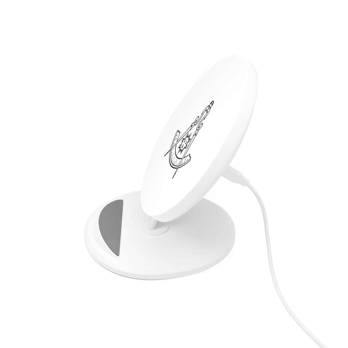 Past Master Blue Lodge California Regulation Wireless Charger - White - Bricks Masons