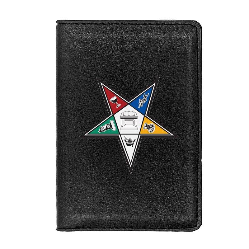 OES Wallet - With Passport & Credit Card Holder (Black & Brown) - Bricks Masons