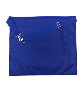 Sentinel Blue Lodge Officer Apron - Royal Blue Wreath Embroidery - Bricks Masons