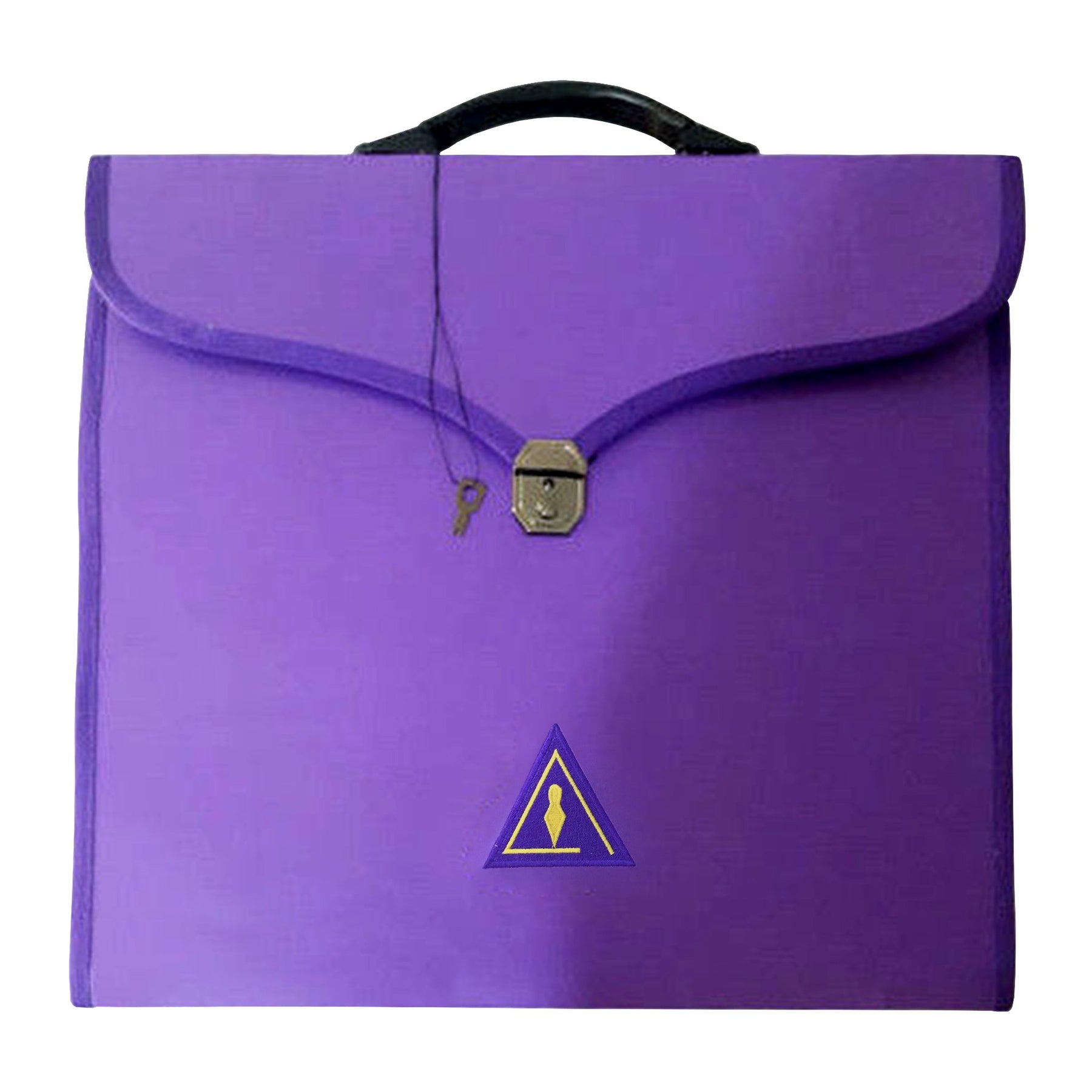 Council Apron Case - Purple Leather Different Sizes MM, WM, Provincial - Bricks Masons